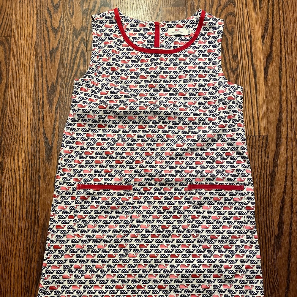 Vineyard Vines Girls size 12 Stars & Stripes Dress - Picture 2 of 3